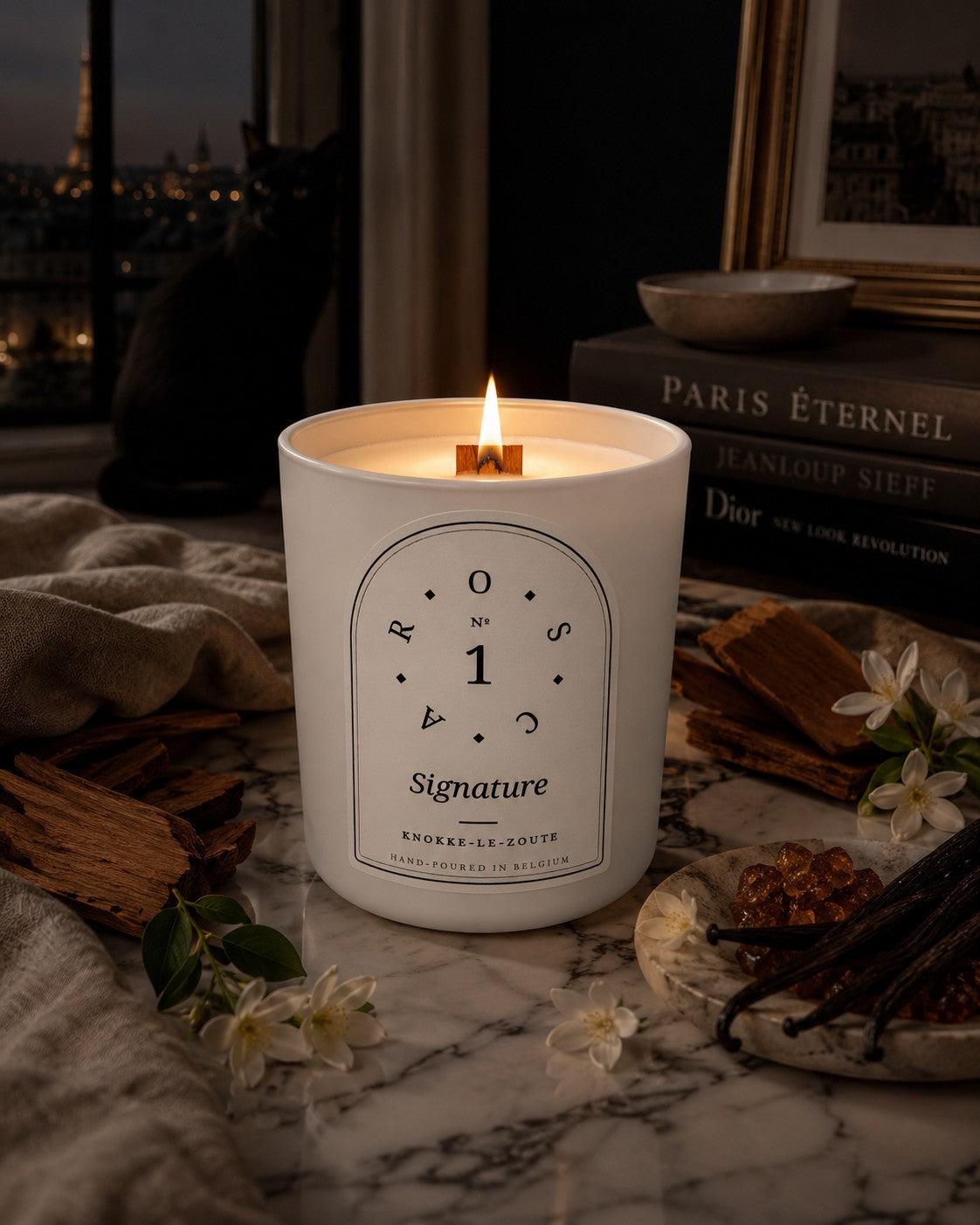 OSCAR N° 1 Signature, brandend in de avond — Knokke-le-Zoute collectie